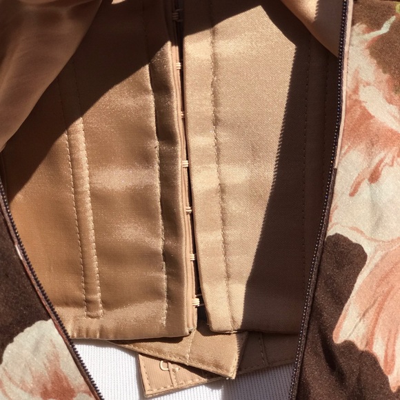 Carmen Marc Valvo Silk Floral Strapless Dress - Picture 5 of 5